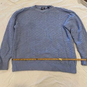 Oversized vintage ‘90’s GAP Men's Blue Sweater